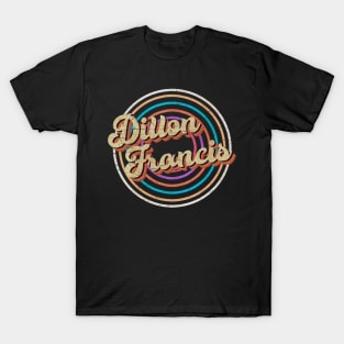 vintage circle line color Dillon Francis T-Shirt